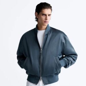Zara Men Bomber Jacket Coat Winter Top Size XL